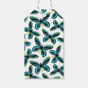 Queen Alexandra' s birdwing butterfly pattern Gift Tags