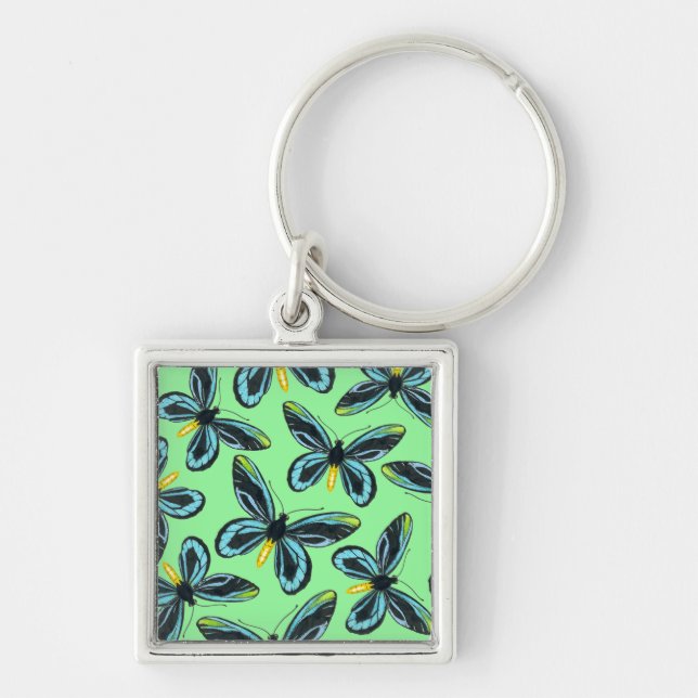 Queen Alexandra' s birdwing butterfly pattern Keychain (Front)