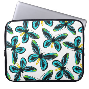 Queen Alexandra' s birdwing butterfly pattern Laptop Sleeve