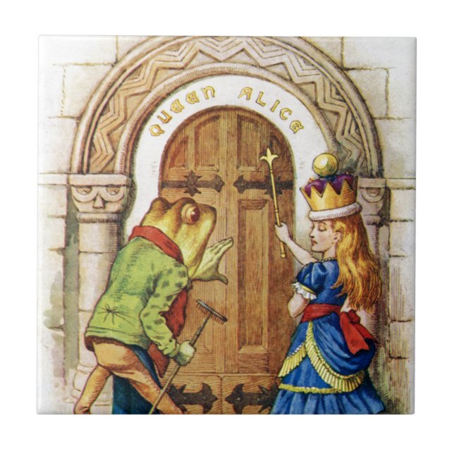 Queen Alice & the Frog in Wonderland Tile (Front)