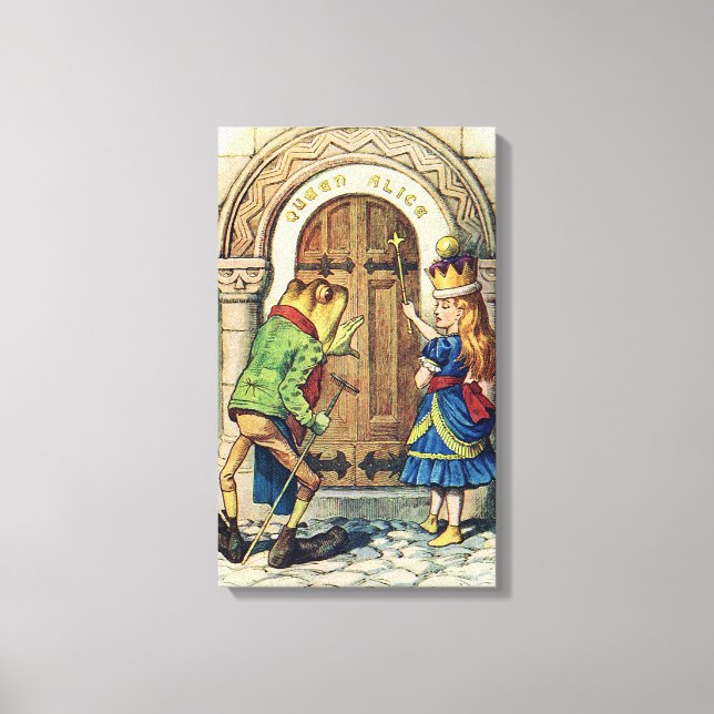 Queen Alice through the Looking Glass Canvas Print (Front)