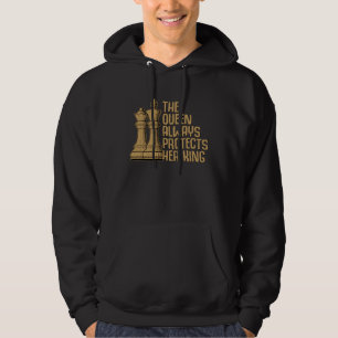 Queen Always Protects Her King Chess Player Graph Hoodie