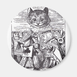 Queen and Cheshire Cat Magnet
