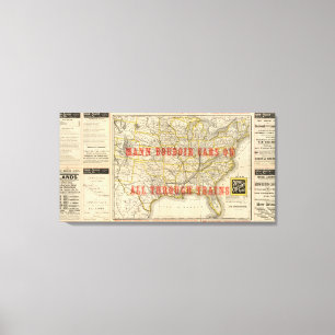 Queen and Crescent Route Canvas Print