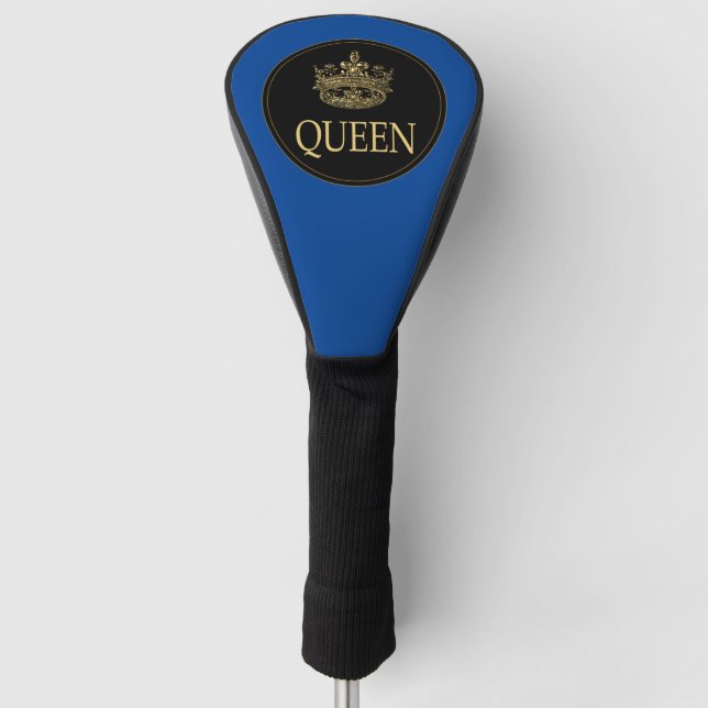 Queen and Crown Emblem Golf Head Cover (Front)