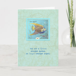 Queen Angelfish Birthday Card