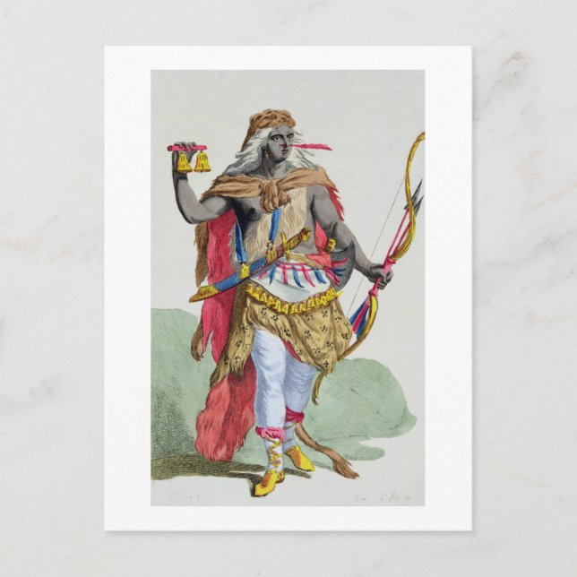 Queen Anna Nzinga (1583-1663), from 'Receuil des E Postcard (Front)
