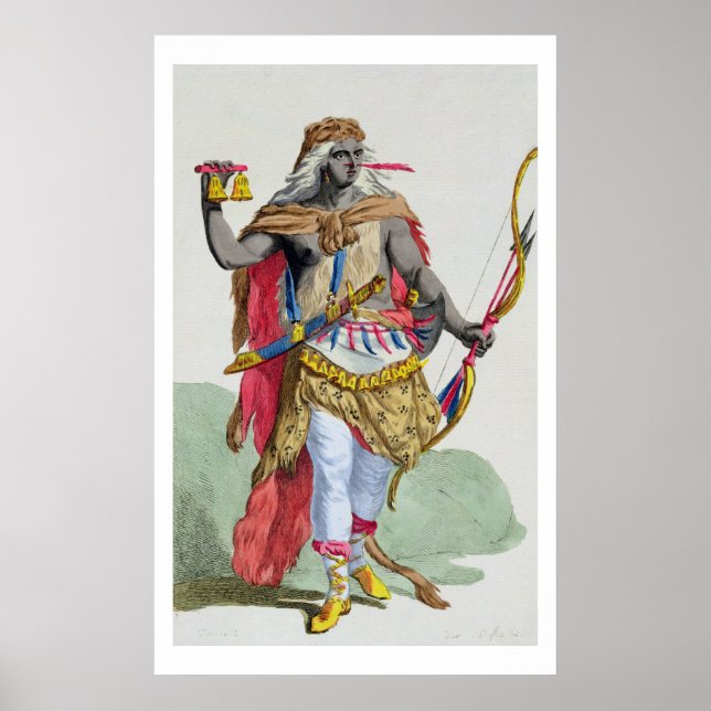 Queen Anna Nzinga (1583-1663), from 'Receuil des E Poster (Front)