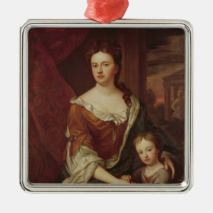 Queen Anne and William, Duke of Gloucester Metal Ornament