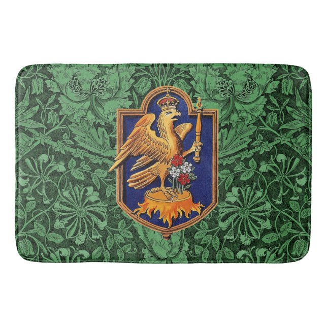 Queen Anne Boleyn Royal Falcon Badge Bath Mat (Front)