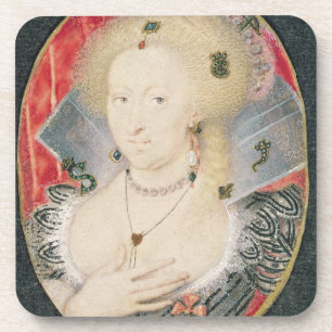 Queen Anne of Denmark, miniature Coaster