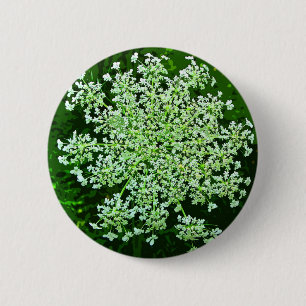 Queen Anne's Lace 2 Inch Round Button