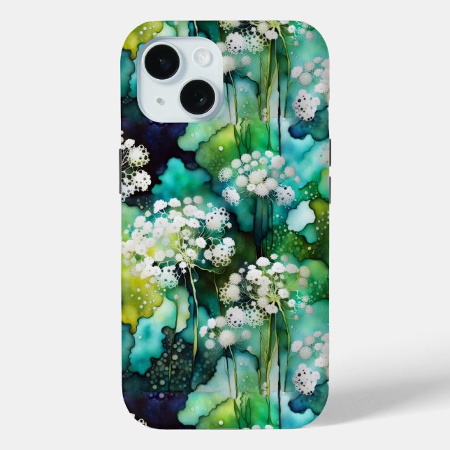 Queen Anne's Lace Abstract Case-Mate iPhone Case (Back)