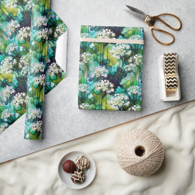 Queen Anne's Lace Abstract Wrapping Paper (Crafts)