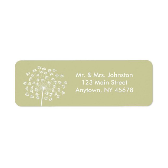 Queen Anne's Lace Address Label (Front)