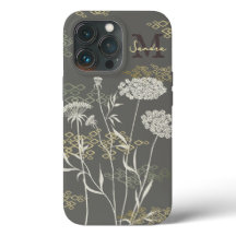 Queen Anne's Lace Dark iPhone / iPad case