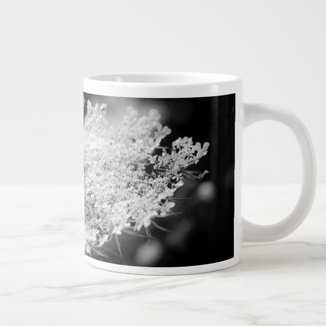 Queen Anne's Lace Flower Large Coffee Mug (Right)