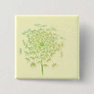 Queen Anne's Lace Gifts and Favours 2 Inch Square Button