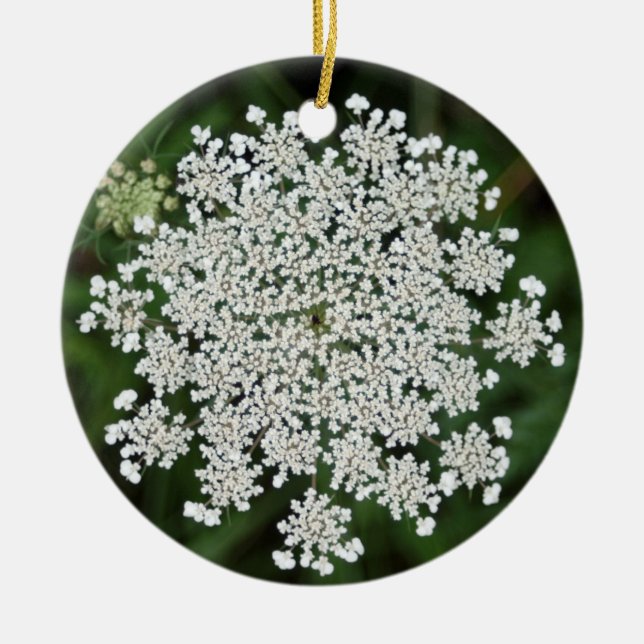 queen anne's lace - Joy Ceramic Ornament (Front)