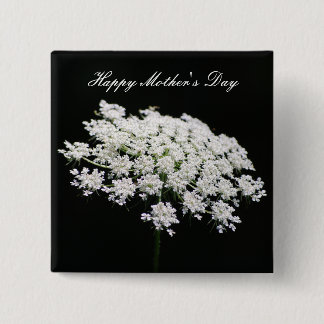 Queen Anne's Lace Mother's Day 2 Inch Square Button
