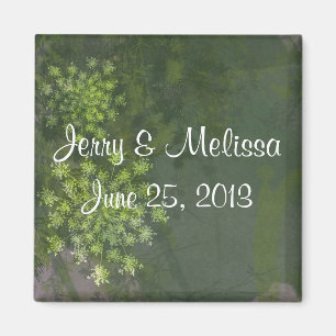 Queen Anne's Lace Wedding Favour Magnet