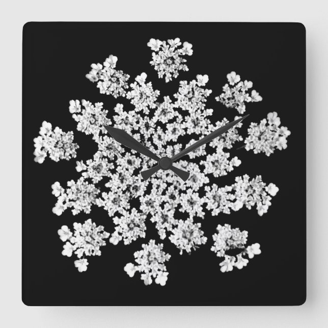 'Queen Anne's Snowflake' Wall Clock (Front)