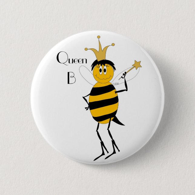 Queen B Button (Front)