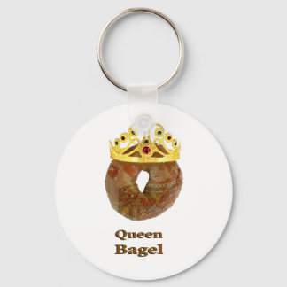 Queen Bagel Keychain