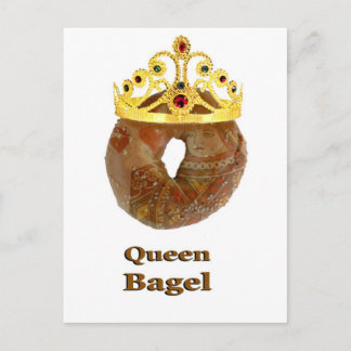 Queen Bagel Postcard
