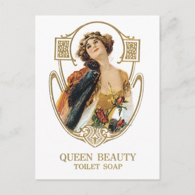 Queen Beauty toilet soap Postcard (Front)