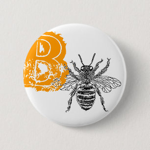Queen Bee 2 Inch Round Button