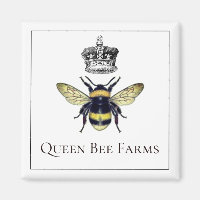 Queen Bee And Crown Farm Or Apiary