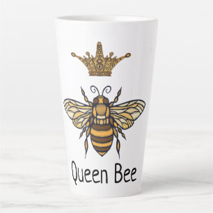 Queen Bee avec Fancy Crown Latte Mug