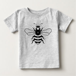 Queen Bee Baby Top T-shirt / Grey