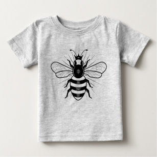 Queen Bee Baby Top T-shirt / Grey