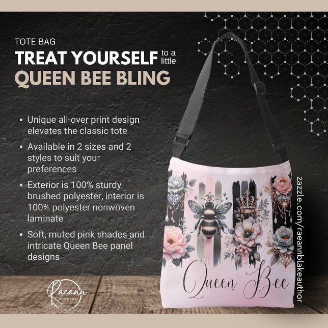 Queen Bee Bling Tote Bag (Créateur téléchargé)