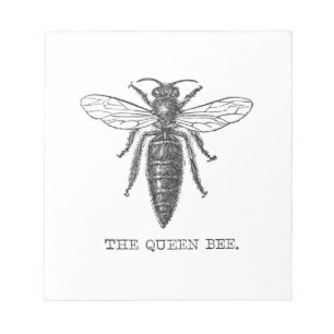 Queen Bee Bug Insect Bees Illustration Notepad