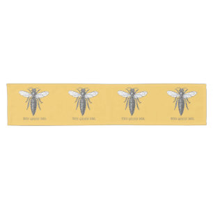 Queen Bee Bug Insect Bees Illustration Short Table Runner