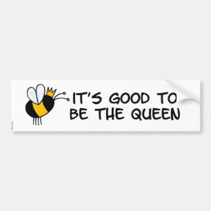 queen bee bumper sticker