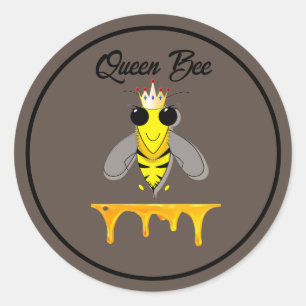 Queen Bee  Classic Round Sticker