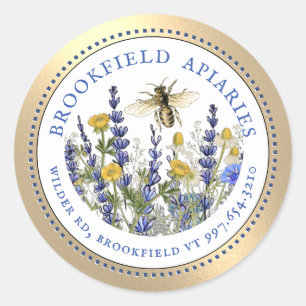 Queen Bee Cottage Garden Apiary Promotional Label