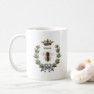 Queen Bee Crown and Wreath Coffee Mug