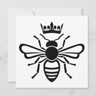 Queen Bee Crown Invitation