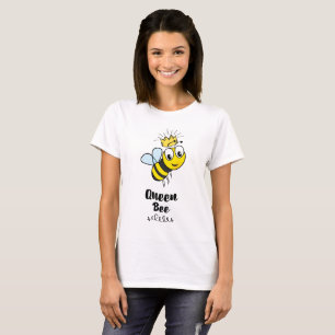 Queen Bee Cute Bumble Bee with Crown T-Shirt