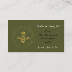 Queen Bee dans une couronne Carte de visite de mie