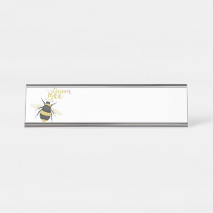 Queen Bee Desk Name Plate