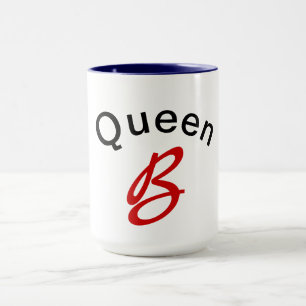 Queen Bee funny alphabet b humour design coffee Mug