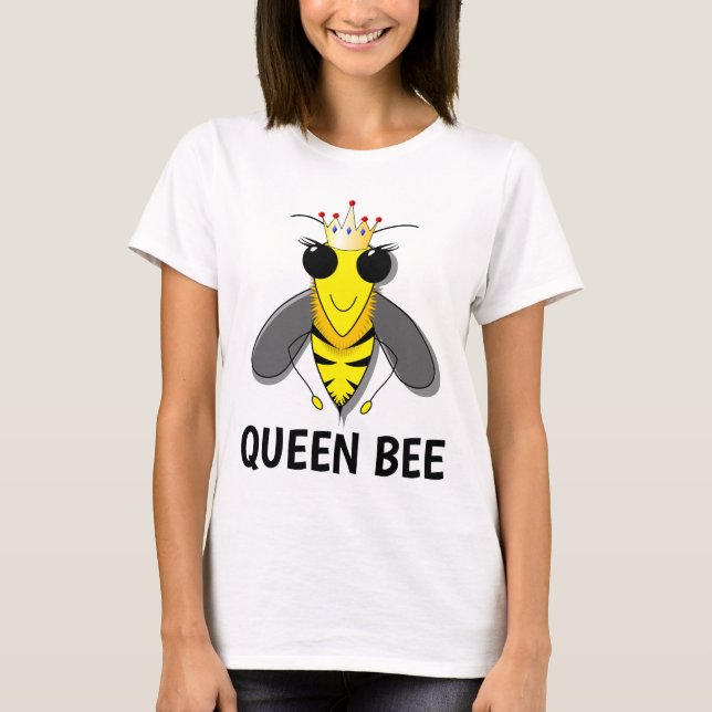 QUEEN BEE, Funny Ladies T-shirts (Front)