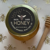 Queen Bee Honey Jar Étiquette Raw Back Yard Honey