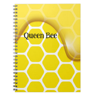 Queen Bee honeycomb honey  Notebook